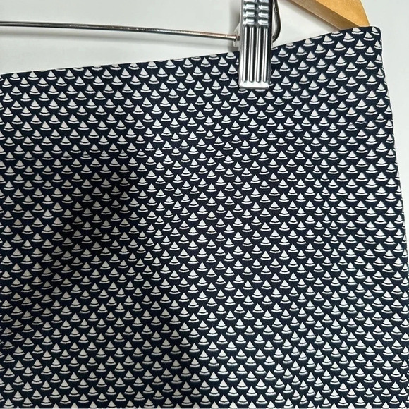 Talbots Nautical Sailboat Print Heritage Cropped Side Zip Pants Size 12 - Picture 6 of 10